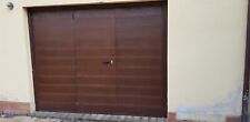 Porta basculante artigianale per garage, in legno, motorizzata e coibentata  usato  Serravalle Di Chienti