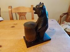 Carved wooden bear for sale  TRING