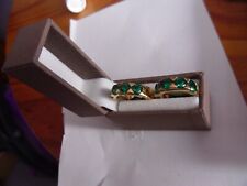 Diamonique earrings emerald for sale  WALLINGFORD
