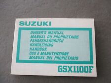 Fahrerhandbuch suzuki gsx gebraucht kaufen  Ellwangen