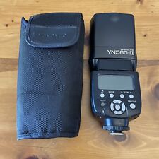 YONGNUO YN560-II DIGITAL SPEEDLITE FLASH COM BOLSA MONTAGEM FOTOGRAFIA Canon comprar usado  Enviando para Brazil