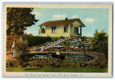 Cartão postal publicado no Canadá c1940 Rock Garden and Ranger's Cabin Perry Sound comprar usado  Enviando para Brazil
