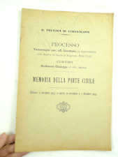 Vecchio documento processo usato  Cremona