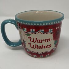 Caneca de café Pioneer Woman "Warm Wishes" cerâmica floral 16 oz. comprar usado  Enviando para Brazil