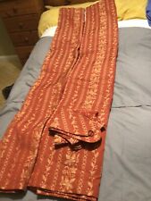 Curtains rust red for sale  CHESTER