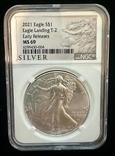 2021 - Moneda de plata fina Silver Eagle NGC MS69 TIPO 2.999 - EN STOCK segunda mano  Embacar hacia Argentina