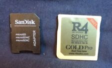 R4 Gold SDHC For DS/3DS/2DS/ Revolution Cartridge & Micro SD Adapter for sale  Shipping to South Africa