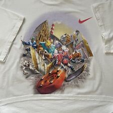 Camiseta Vintage Nike Street Hockey Tamanho XXL 2XL RARA NHL Fabricada nos EUA Branca Anos 90 comprar usado  Enviando para Brazil