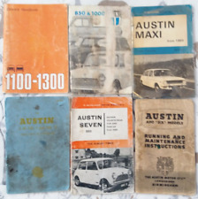 Vintage car handbooks for sale  EASTBOURNE