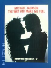 Michael Jackson  - THE WAY YOU MAKE ME FEEL - POSTER ADVERT 1980s Original comprar usado  Enviando para Brazil