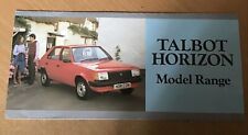 Talbot horizon leaflet for sale  NOTTINGHAM