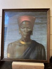 Used, Vintage Tretchikoff ZULU GIRL VINTAGE MID CENTURY PRINT in Original Frame 1960s for sale  Shipping to South Africa