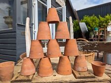 12 Small Vintage Clay Terracotta Hand Thrown Plant Pots~3 Inch~Job Lot~ for sale  Shipping to South Africa