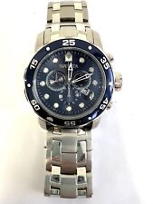 Invicta Pro Diver relógio cronógrafo pulseira de aço prata azul mergulho 48mm 0070 NOVO comprar usado  Enviando para Brazil