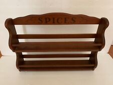 Vintage Wood Wooden~Wall / Hanging Spice Rack~Rustic~Primitive Country~Farmhouse for sale  Hydesville