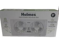 Ventilador de ventana manual doble de 9" hoja doble Holmes con flujo de aire reversible 2 velocidades  segunda mano  Embacar hacia Argentina