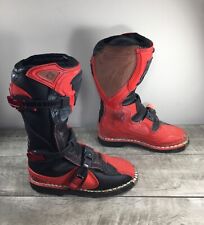 Thor Quandrant Hombres Mx Motocross Off Road Ciclismo Carreras Botas de Cuero Rojo Talla 5 segunda mano  Embacar hacia Argentina