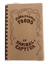 Libro de cocina vintage 1976 encuadernado en espiral de flora, fauna y alimentos de Sanibel y Captiva, usado segunda mano  Embacar hacia Argentina