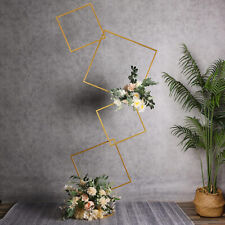Gold Arch Stand with 4-Tier, Centerpiece Garland for Events, used for sale  Shipping to South Africa