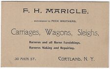 Cortland maricle carriage for sale  Freeville