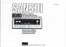 Sansui manual de instrucciones user manual owns 8080 multilingüe copia segunda mano  Embacar hacia Argentina