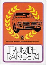 1974 triumph brochure for sale  NEWMARKET