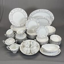 Vintage Mikado Woodrose Dinnerware Set 62 Piece Service for 10 + Serving Pieces for sale  Shipping to South Africa