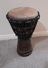 World Rhythm African Djembe Drum - Swirl Black 8 Inch top  for sale  Shipping to South Africa