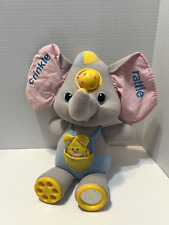 De colección 1986 Playskool bebé ocupado elefante y ratón peluche juguete actividad sonajero sensorial segunda mano  Embacar hacia Mexico