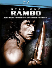 Trilogia Rambo (Blu-ray, 3-Disc Set) Novo Primeiro Sangue I, Ii, Iii Stallone comprar usado  Enviando para Brazil