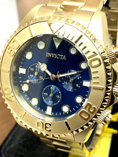 Relógio masculino Invicta 36974 Pro Diver cronógrafo quartzo aço dourado mostrador azul 47mm comprar usado  Enviando para Brazil