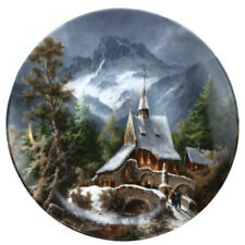 Furstenberg Muninger Plate Romantic Winter Impressions 1988 On The Way To Church for sale  Shipping to South Africa