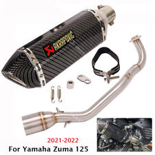 Deslizamento para Yamaha Zuma 125 2021-2022 Pontas de Escape Silenciador Sistema de Tubulação Link Frontal comprar usado  Enviando para Brazil