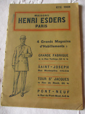 Catalogue magasins henri d'occasion  France
