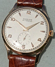 Used, Watch Extra Flat DULUX Period Rose Gold 18kt Pins Fixed Very Good Condition for sale  Shipping to South Africa