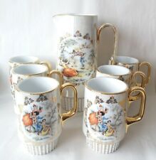 6x Beer Mugs And Jug Cupid Princess Set  for sale  Shipping to South Africa