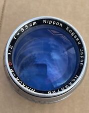 Nikkor-P. C. 8.5cm f/2 LTM L39 Screw Mount Lens Digital Sony 4/3 Four Thirds for sale  Shipping to South Africa