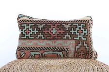 Capa almofada tapete turco Boho Decor 12x20 quilim travesseiro, travesseiro de sofá comprar usado  Enviando para Brazil