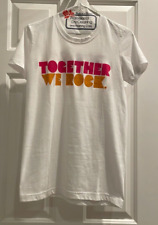 Camiseta Zumba Fitness “Together We Rock” branca gola redonda - veja as medidas comprar usado  Enviando para Brazil
