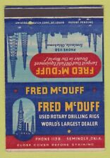 Matchbook cover fred for sale  USA