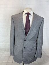 SUPER 170'S SCABAL Ermenegildo Zegna Men's Gray Purple Plaid Blazer 40L $3,195 for sale  Shipping to South Africa