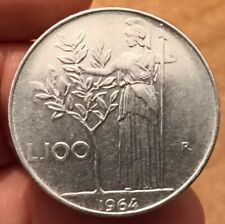 100 lire 1964 usato  Olbia