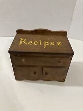 Vintage wooden recipe for sale  Coffeeville