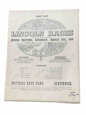 Racecard lincolnshire cap for sale  MILTON KEYNES