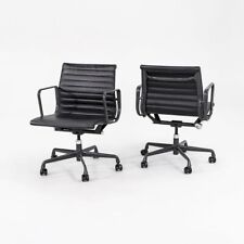 Cadeiras de mesa de gerenciamento de alumínio 2012 Herman Miller Eames couro preto 12+ disponíveis, usado comprar usado  Enviando para Brazil