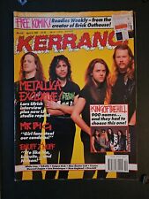 Usado, Revista Kerrang abril de 1991, Metallica, pôster Metallica, pôster Lars, branco... comprar usado  Enviando para Brazil