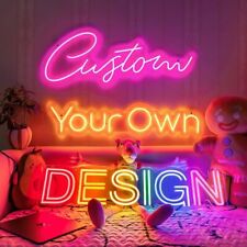 Free Design Personalised Custom Neon Signs LED Night Light Wall Mount Wedding for sale  Shipping to South Africa