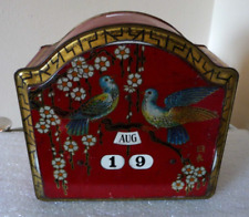 Vintage Early 20th Century Bassett's "Perpetual Calendar" Tin - Great Old Tin!, used for sale  Shipping to South Africa