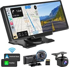 Westods 9.3" Portable Wireless Carplay Android Auto Car Stereo w/ 2.5K Dash Cam for sale  Shipping to South Africa