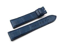 Used, Watch Band Veritable Leather Alligator Blue 22/18mm Sardillion Buckle Hand Made for sale  Shipping to South Africa